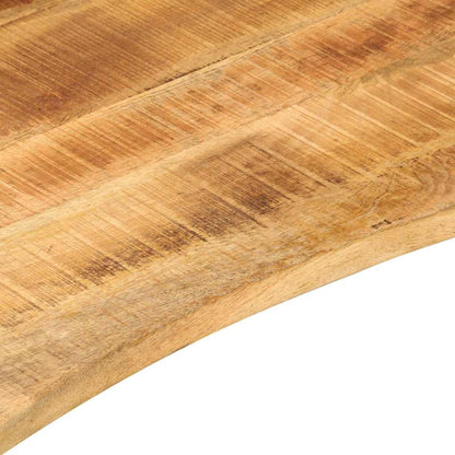 vidaXL Desk Top with Curve 90x50x2.5 cm Solid Wood Rough Mango