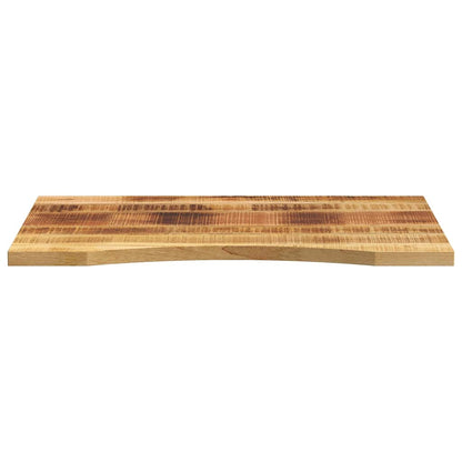 vidaXL Desk Top with Curve 100x50x2.5 cm Solid Wood Rough Mango