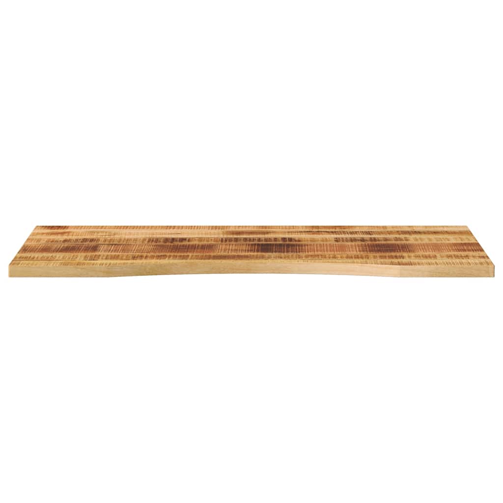 vidaXL Desk Top with Curve 110x50x2.5 cm Solid Wood Rough Mango