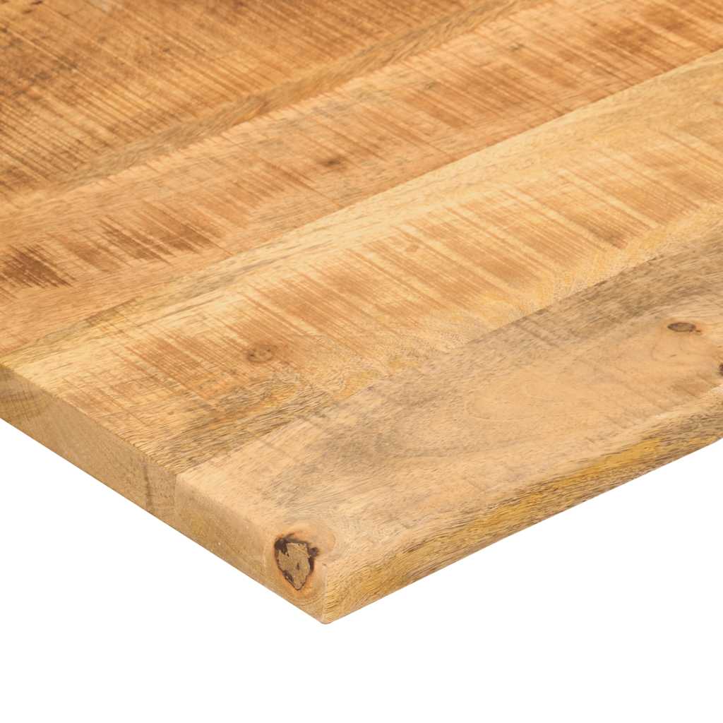 vidaXL Desk Top with Curve 110x50x2.5 cm Solid Wood Rough Mango