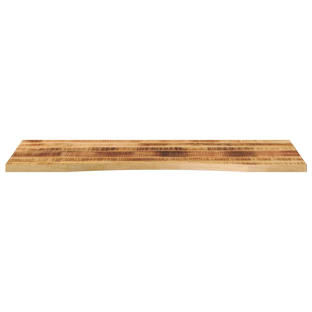 vidaXL Desk Top with Curve 120x50x2.5 cm Solid Wood Rough Mango