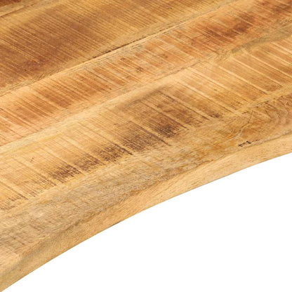 vidaXL Desk Top with Curve 120x50x2.5 cm Solid Wood Rough Mango