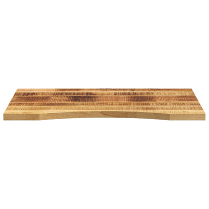 vidaXL Desk Top with Curve 100x60x2.5 cm Solid Wood Rough Mango
