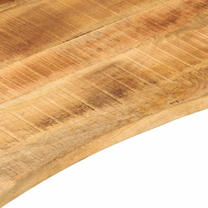 vidaXL Desk Top with Curve 140x60x2.5 cm Solid Wood Rough Mango
