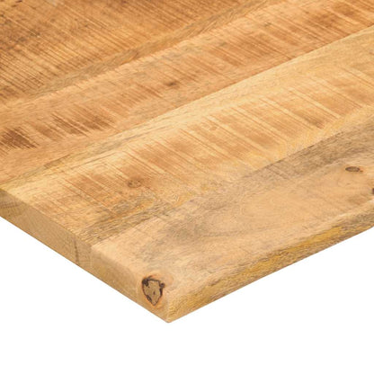 vidaXL Desk Top with Curve 100x80x2.5 cm Solid Wood Rough Mango