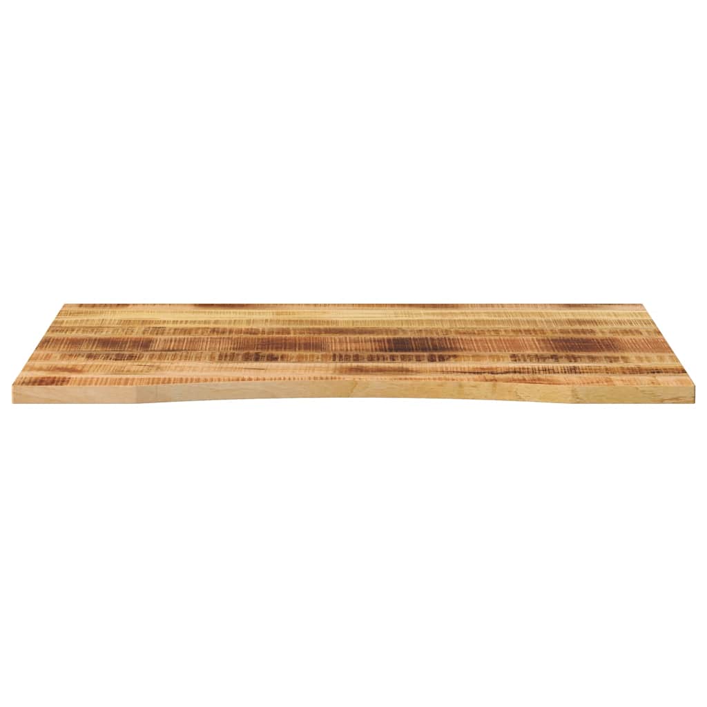 vidaXL Desk Top with Curve 110x80x2.5 cm Solid Wood Rough Mango