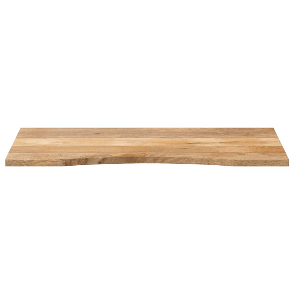 vidaXL Desk Top with Curve 110x50x2.5 cm Solid Wood Rough Mango