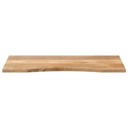 vidaXL Desk Top with Curve 110x50x2.5 cm Solid Wood Rough Mango