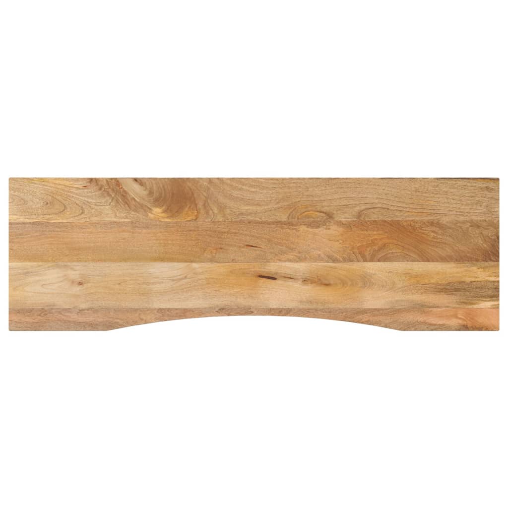 vidaXL Desk Top with Curve 160x50x2.5 cm Solid Wood Rough Mango