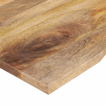 vidaXL Desk Top with Curve 110x80x2.5 cm Solid Wood Rough Mango
