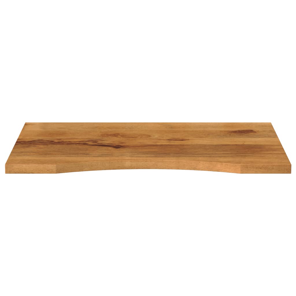 vidaXL Desk Top with Curve 80x60x2.5 cm Solid Wood Rough Mango