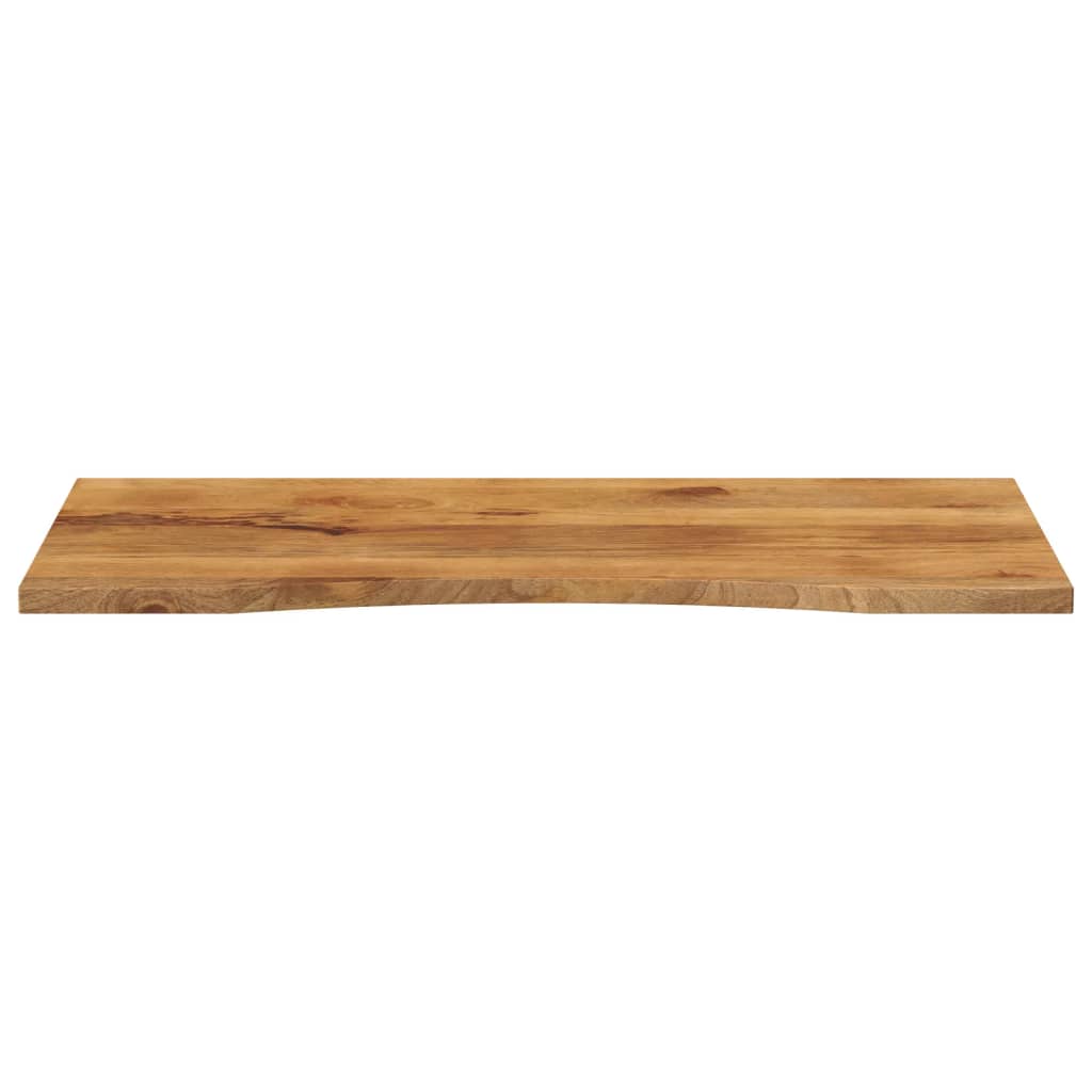 vidaXL Desk Top with Curve 140x60x2,5 cm Solid Wood Rough Mango