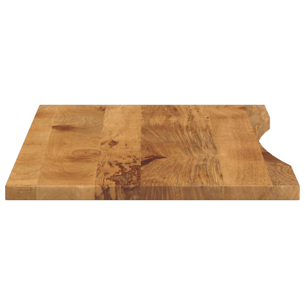 vidaXL Desk Top with Curve 140x60x2,5 cm Solid Wood Rough Mango