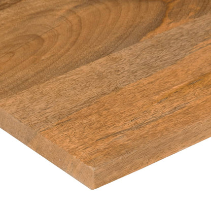 vidaXL Desk Top with Curve 140x60x2,5 cm Solid Wood Rough Mango