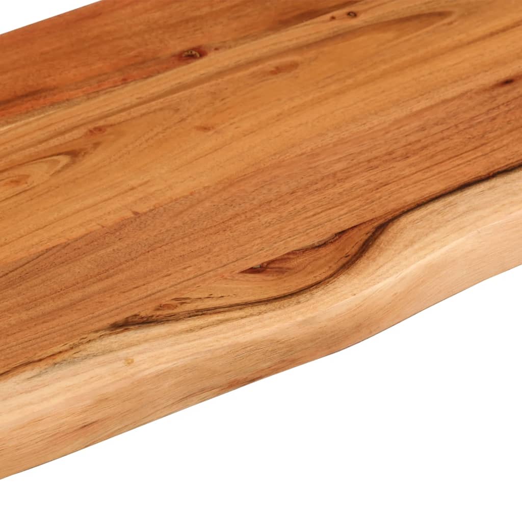 vidaXL Wall Shelf 60x20x2.5 cm Rectangular Solid Wood Acacia Live Edge