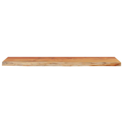 vidaXL Wall Shelf 80x20x2,5 cm Rectangular Solid Wood Acacia Live Edge