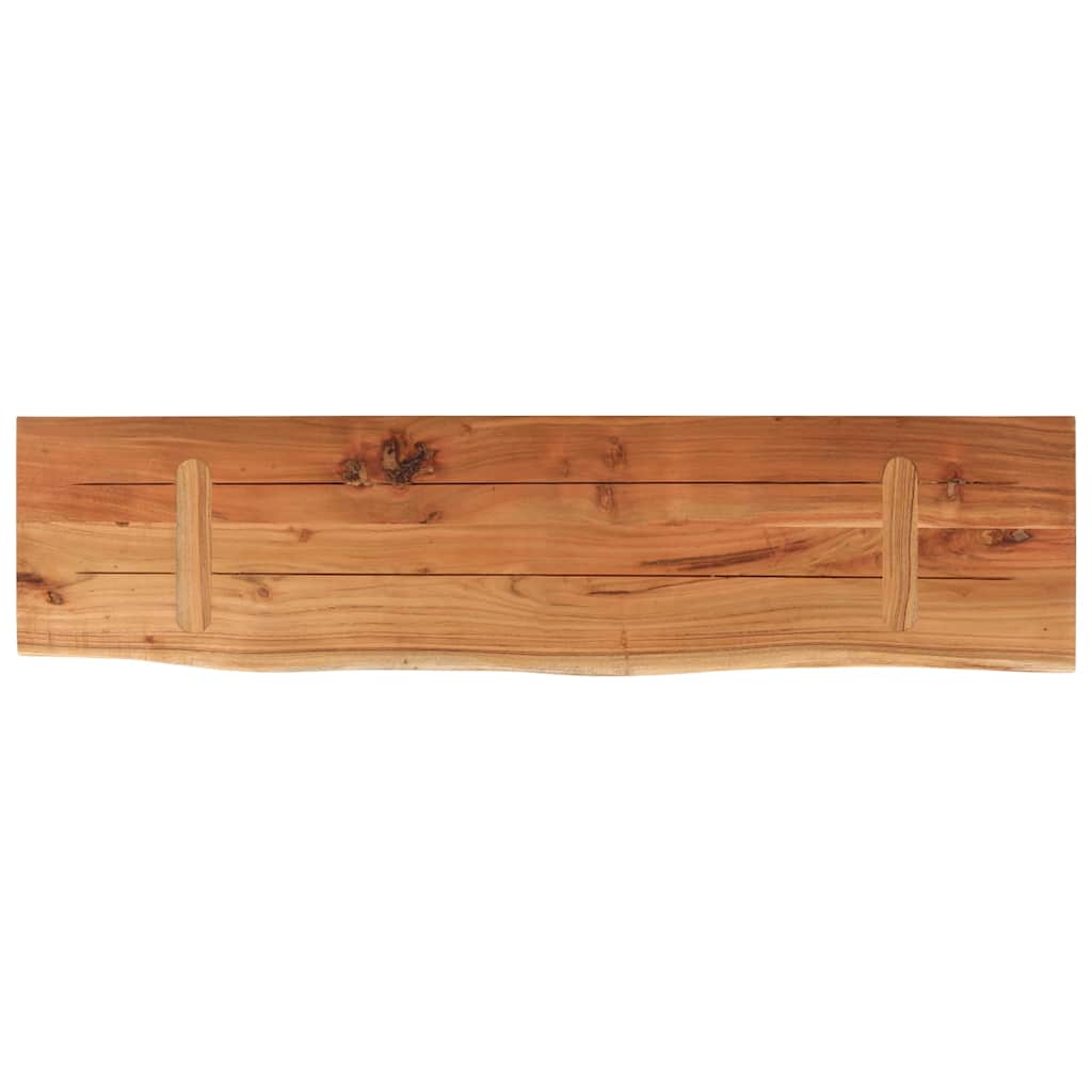 vidaXL Wall Shelf 80x20x2,5 cm Rectangular Solid Wood Acacia Live Edge