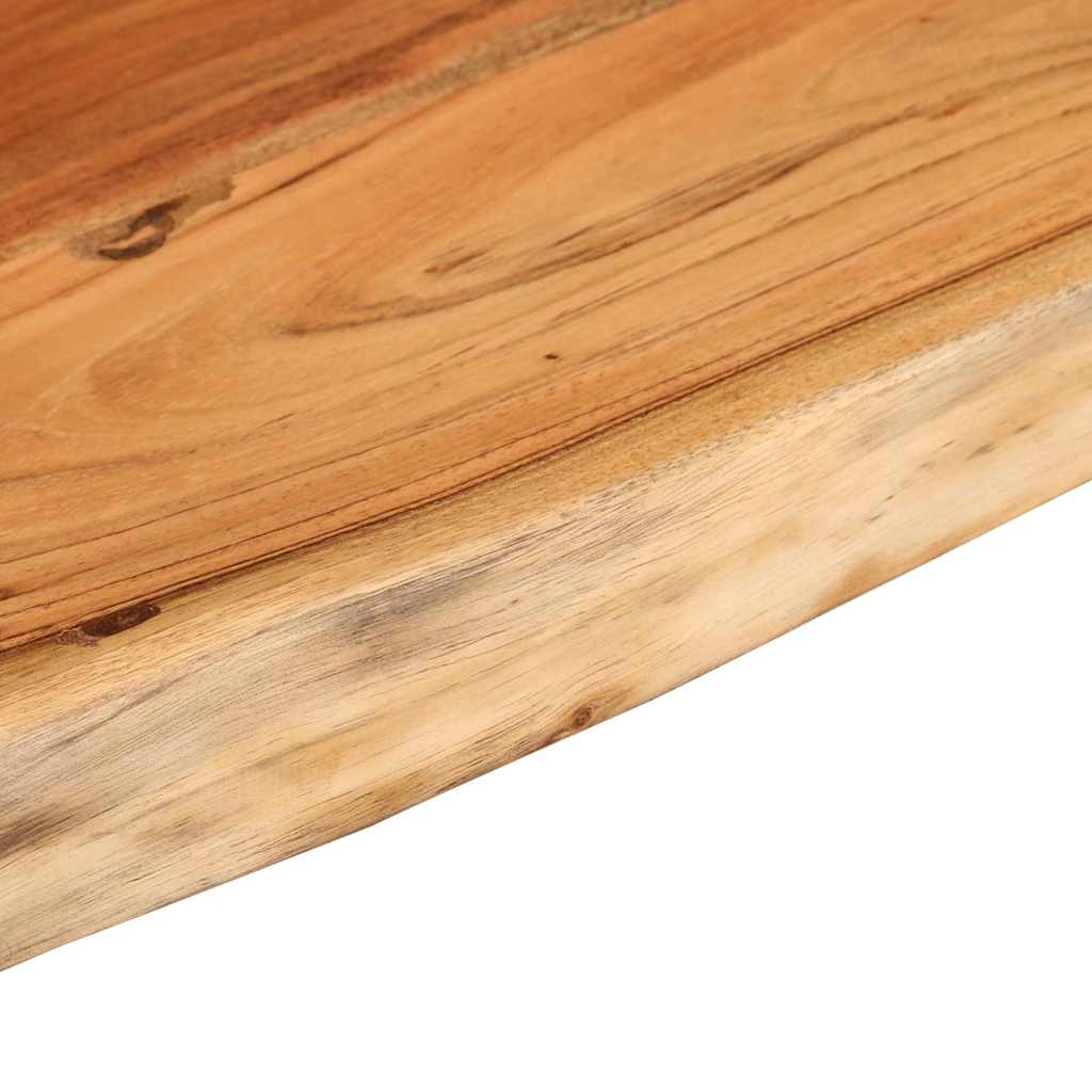 vidaXL Wall Shelf 80x20x2,5 cm Rectangular Solid Wood Acacia Live Edge