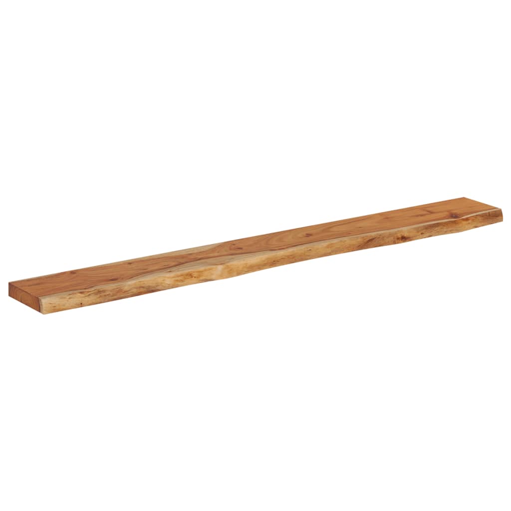 vidaXL Wall Shelf 160x20x2.5 cm Rectangular Solid Wood Acacia Live Edge