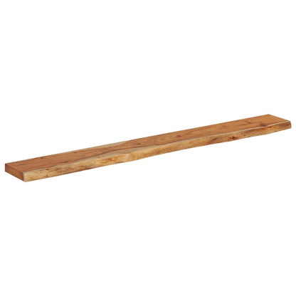 vidaXL Wall Shelf 160x20x2.5 cm Rectangular Solid Wood Acacia Live Edge