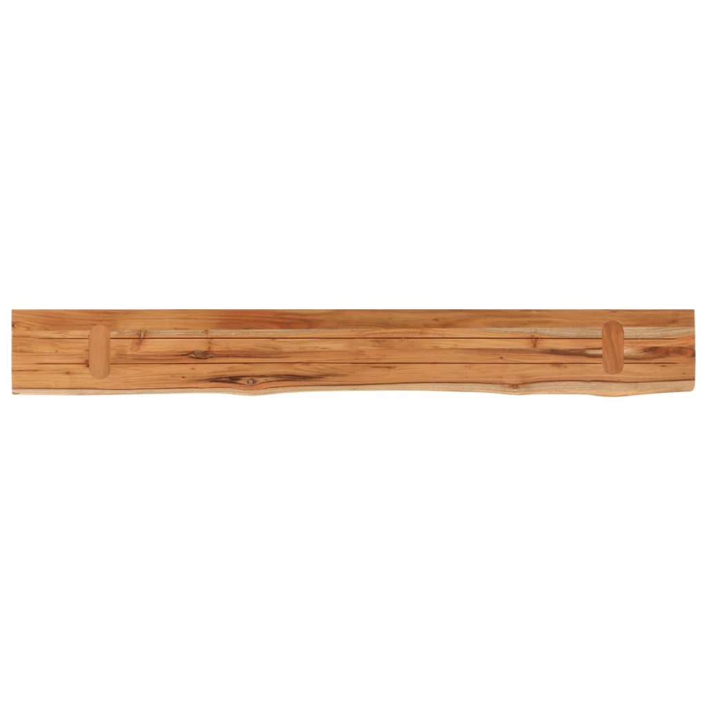 vidaXL Wall Shelf 160x20x2.5 cm Rectangular Solid Wood Acacia Live Edge