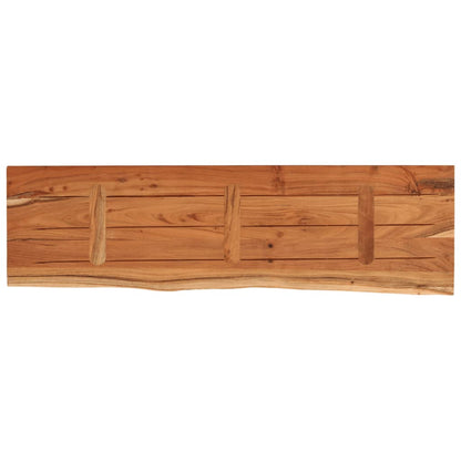 vidaXL Table Top 120x40x2.5 cm Rectangular Solid Wood Acacia Live Edge