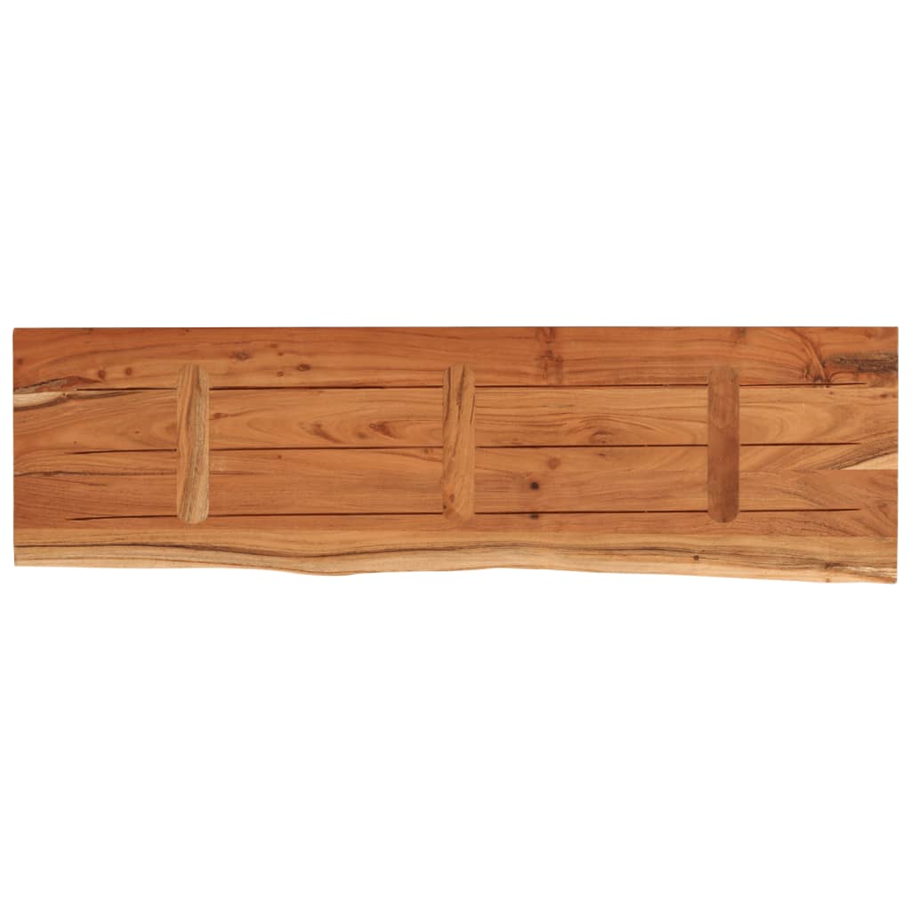 vidaXL Wall Shelf 100x30x3.8 cm Rectangular Solid Wood Acacia Live Edge