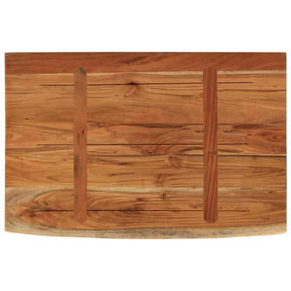 vidaXL Wall Shelf 70x40x3.8 cm Rectangular Solid Wood Acacia Live Edge