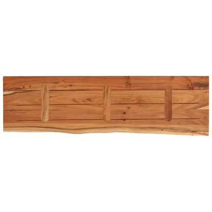 vidaXL Table Top 120x40x3.8 cm Rectangular Solid Wood Acacia Live Edge