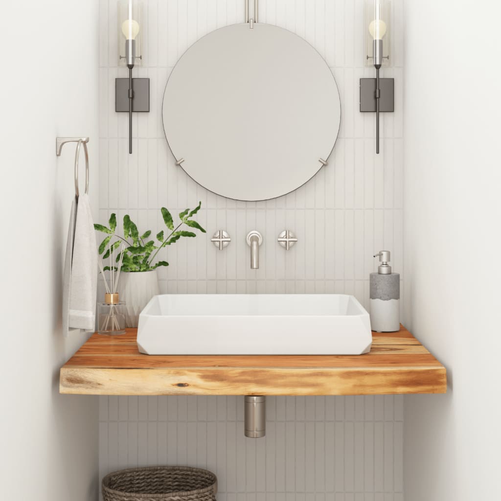 vidaXL Bathroom Countertop 70x60x3,8 cm Rectangular Solid Wood Acacia
