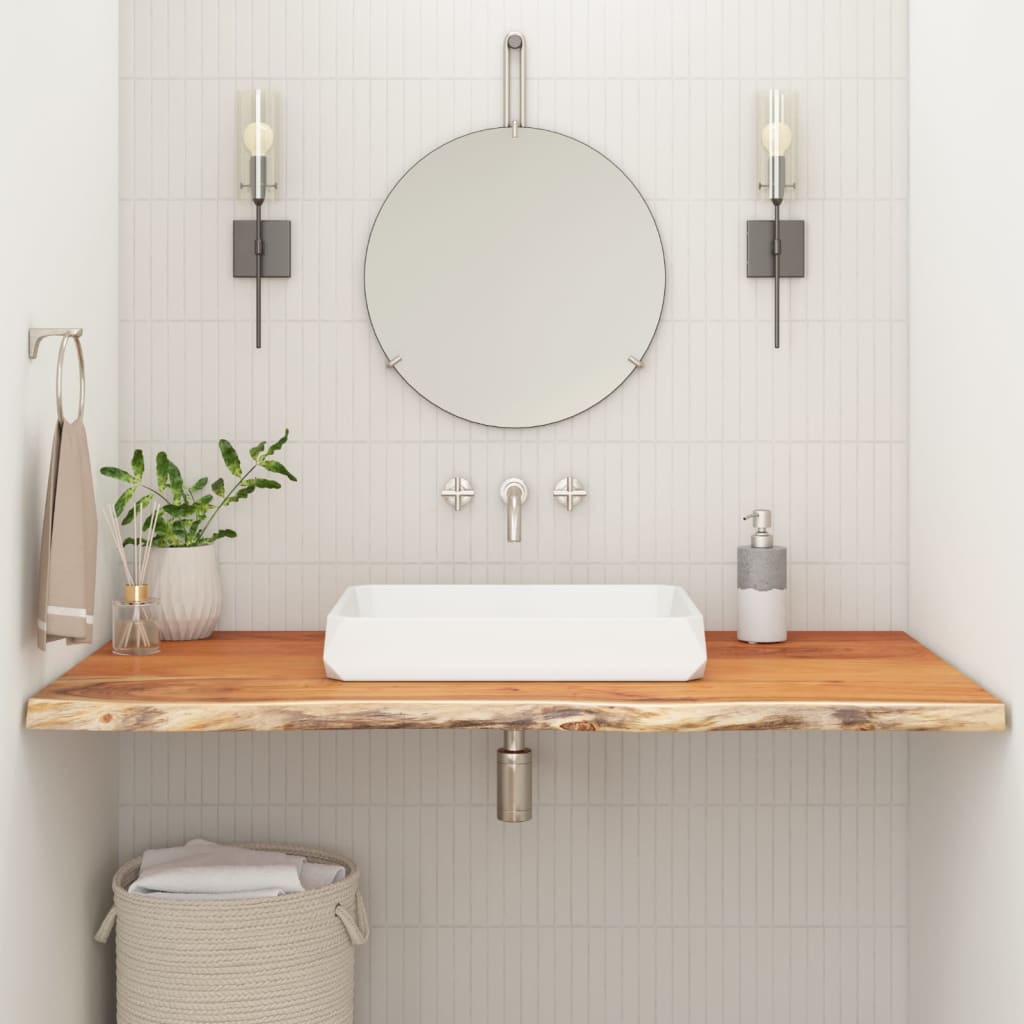 vidaXL Bathroom Countertop 110x60x3,8 cm Rectangular Solid Wood Acacia