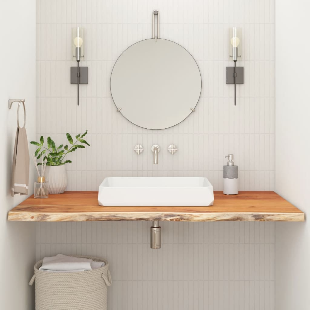vidaXL Bathroom Countertop 120x60x3,8 cm Rectangular Solid Wood Acacia