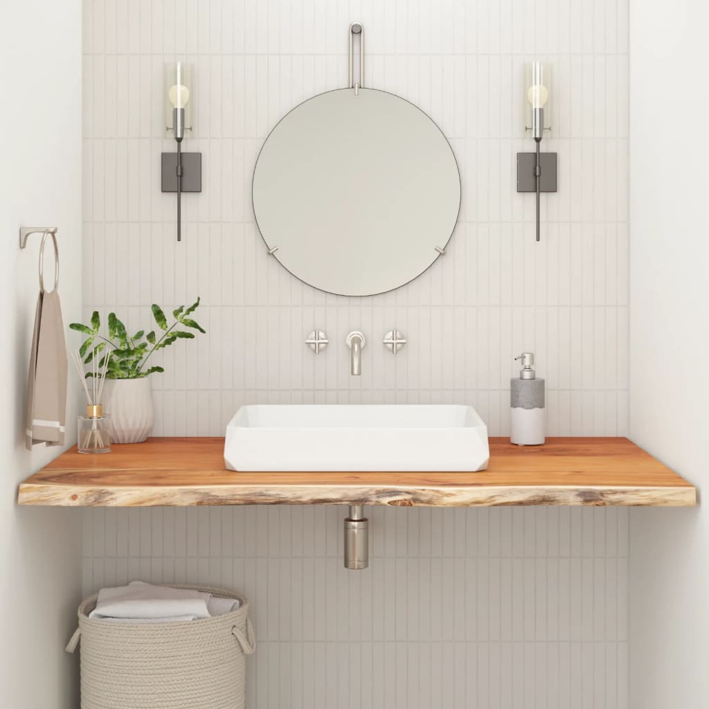 vidaXL Bathroom Countertop 140x60x3,8 cm Rectangular Solid Wood Acacia