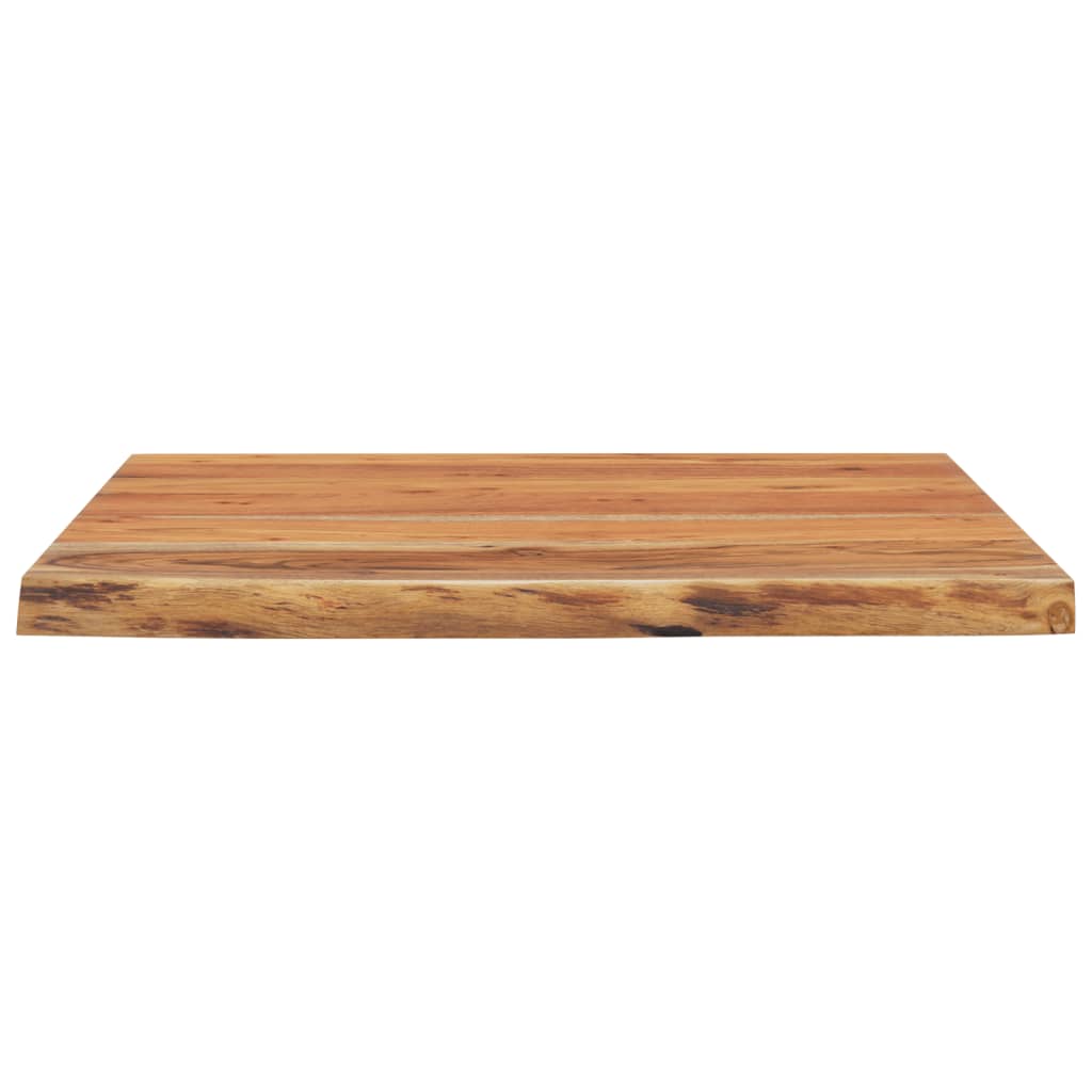 vidaXL Desk Top 80x80x3.8 cm Square Solid Wood Acacia Live Edge