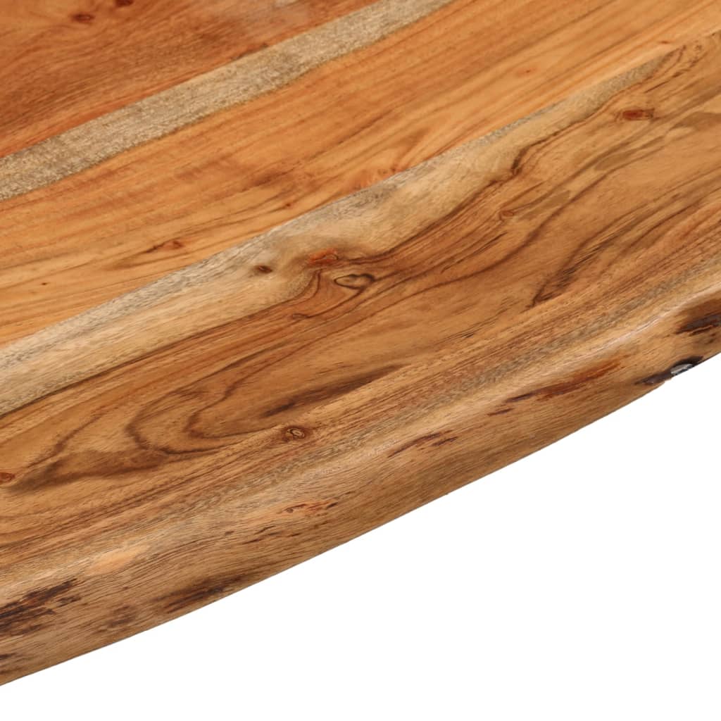 vidaXL Desk Top 80x80x3.8 cm Square Solid Wood Acacia Live Edge