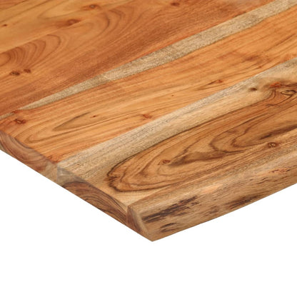 vidaXL Desk Top 80x80x3.8 cm Square Solid Wood Acacia Live Edge