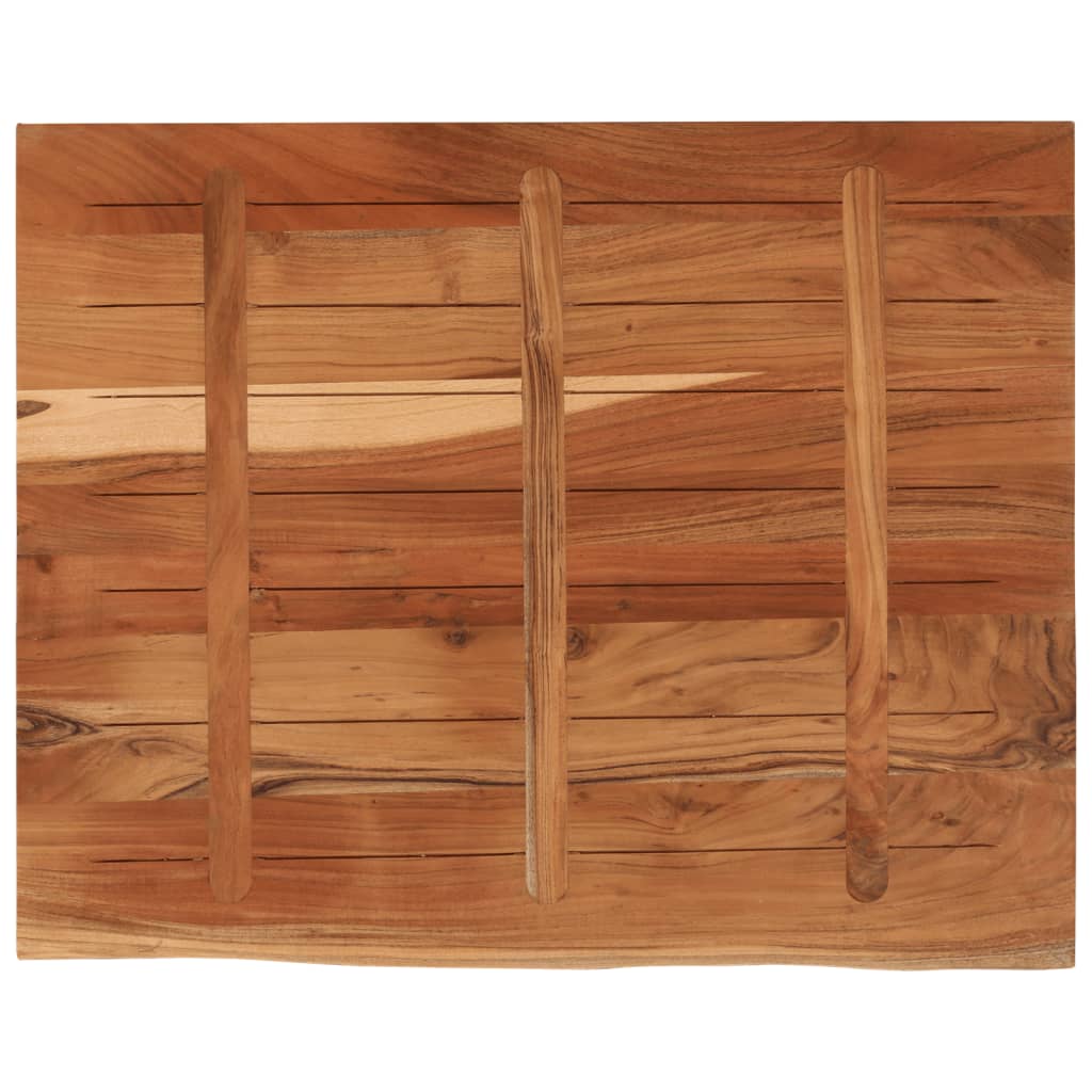 vidaXL Desk Top 90x80x3.8 cm Rectangular Solid Wood Acacia Live Edge