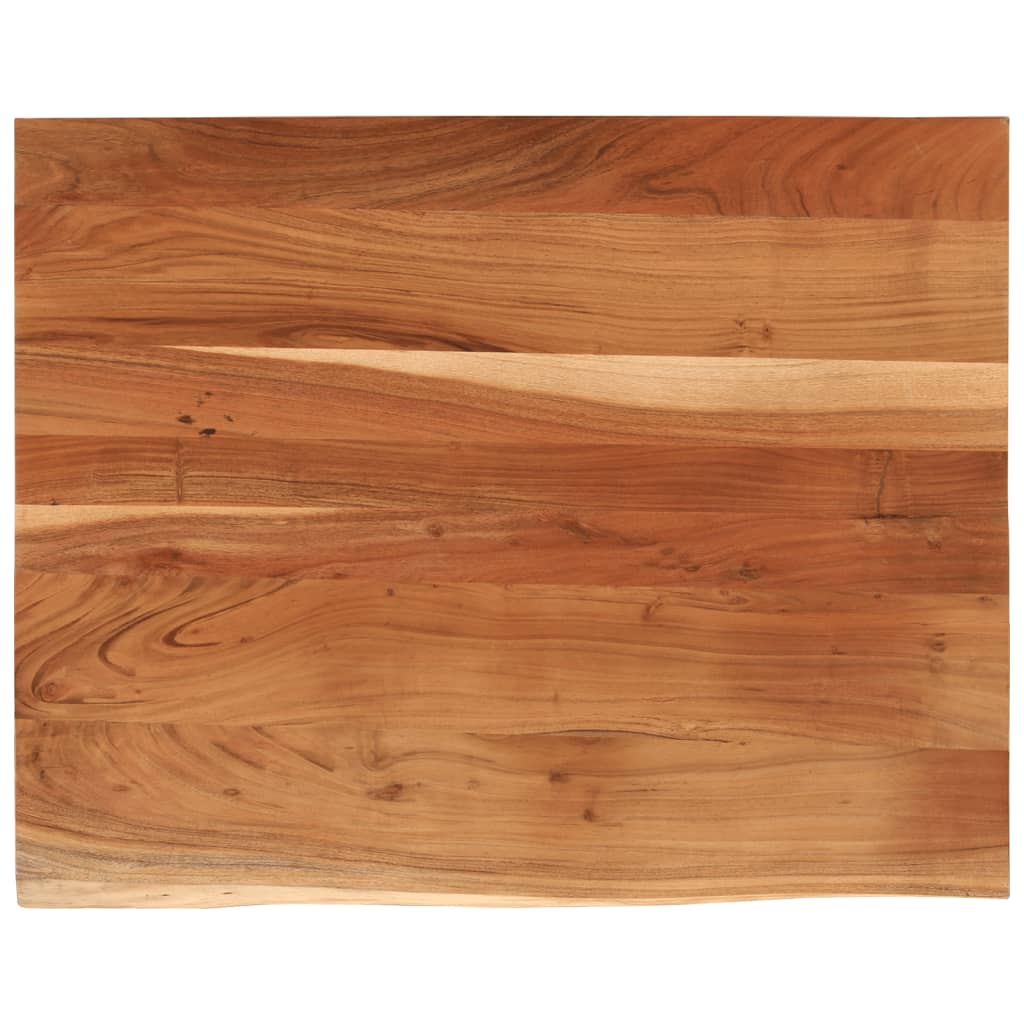 vidaXL Desk Top 110x80x3.8 cm Rectangular Solid Wood Acacia Live Edge