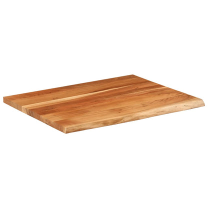 vidaXL Desk Top 110x80x3.8 cm Rectangular Solid Wood Acacia Live Edge
