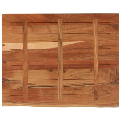 vidaXL Desk Top 110x80x3.8 cm Rectangular Solid Wood Acacia Live Edge