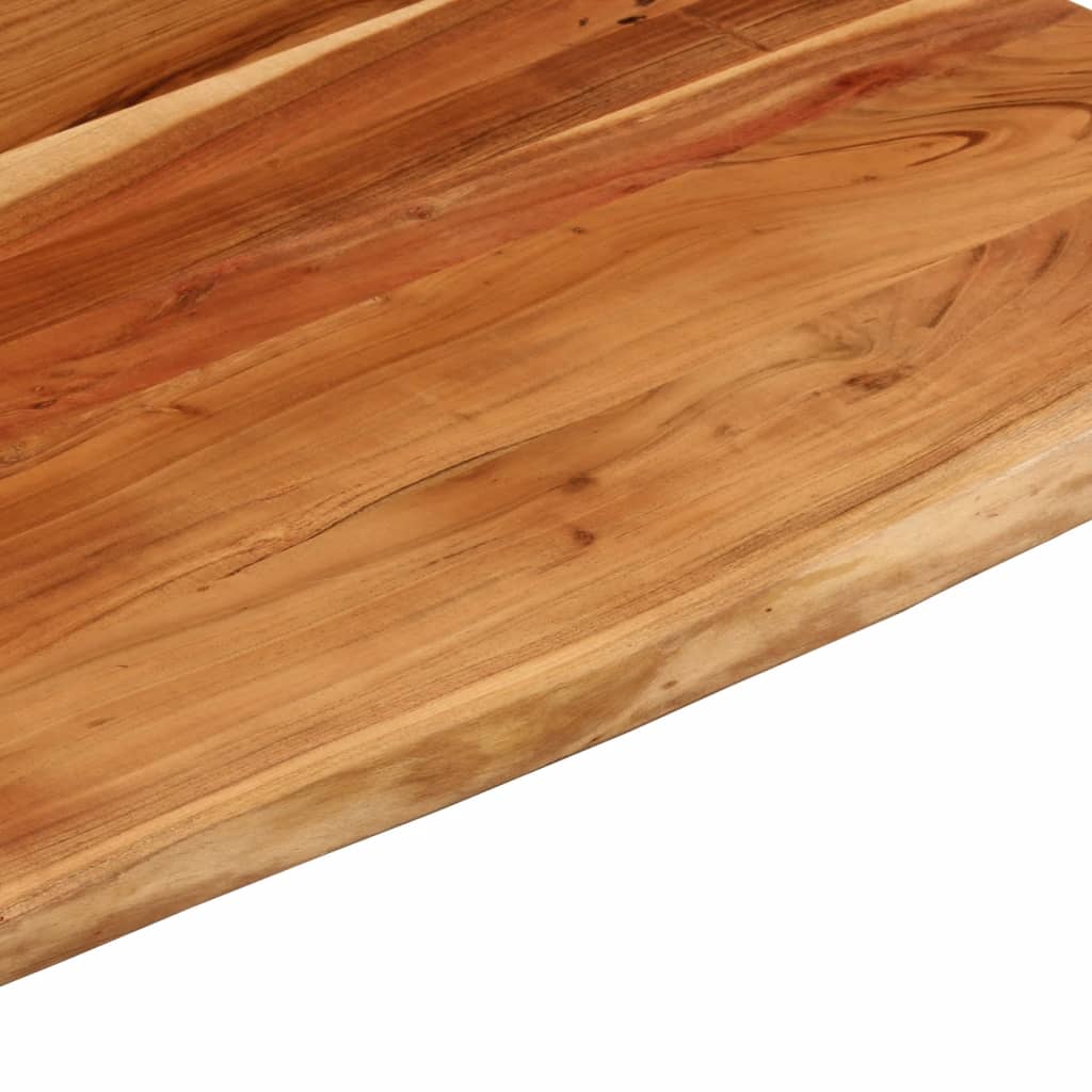 vidaXL Desk Top 110x80x3.8 cm Rectangular Solid Wood Acacia Live Edge
