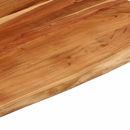 vidaXL Desk Top 110x80x3.8 cm Rectangular Solid Wood Acacia Live Edge