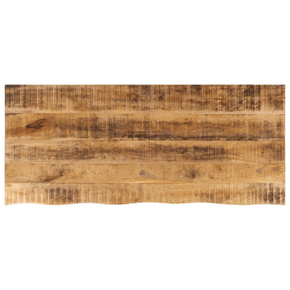 vidaXL Table Top 140x60x2.5 cm Live Edge Solid Wood Rough Mango