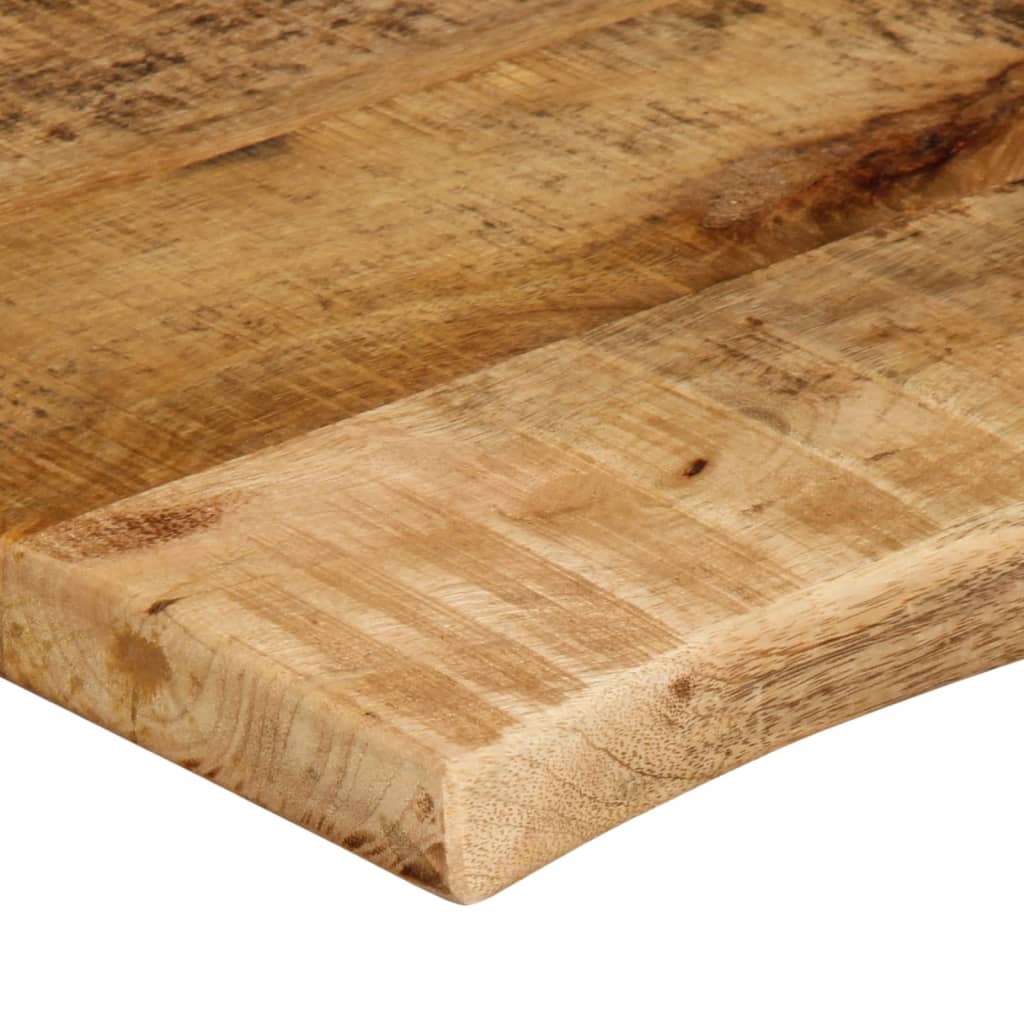 vidaXL Table Top 140x60x2.5 cm Live Edge Solid Wood Rough Mango