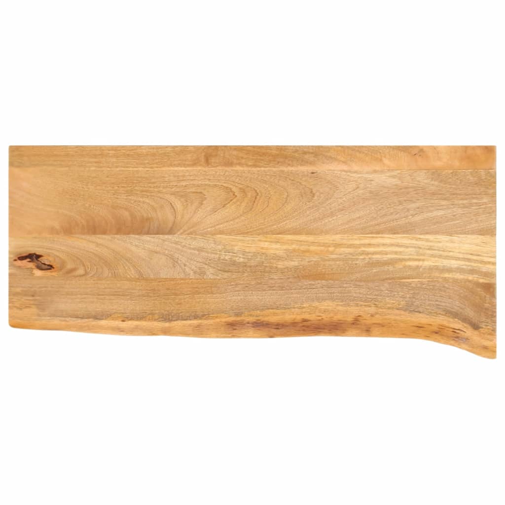 vidaXL Table Top Live Edge 80x20x2,5 cm Solid Wood Mango