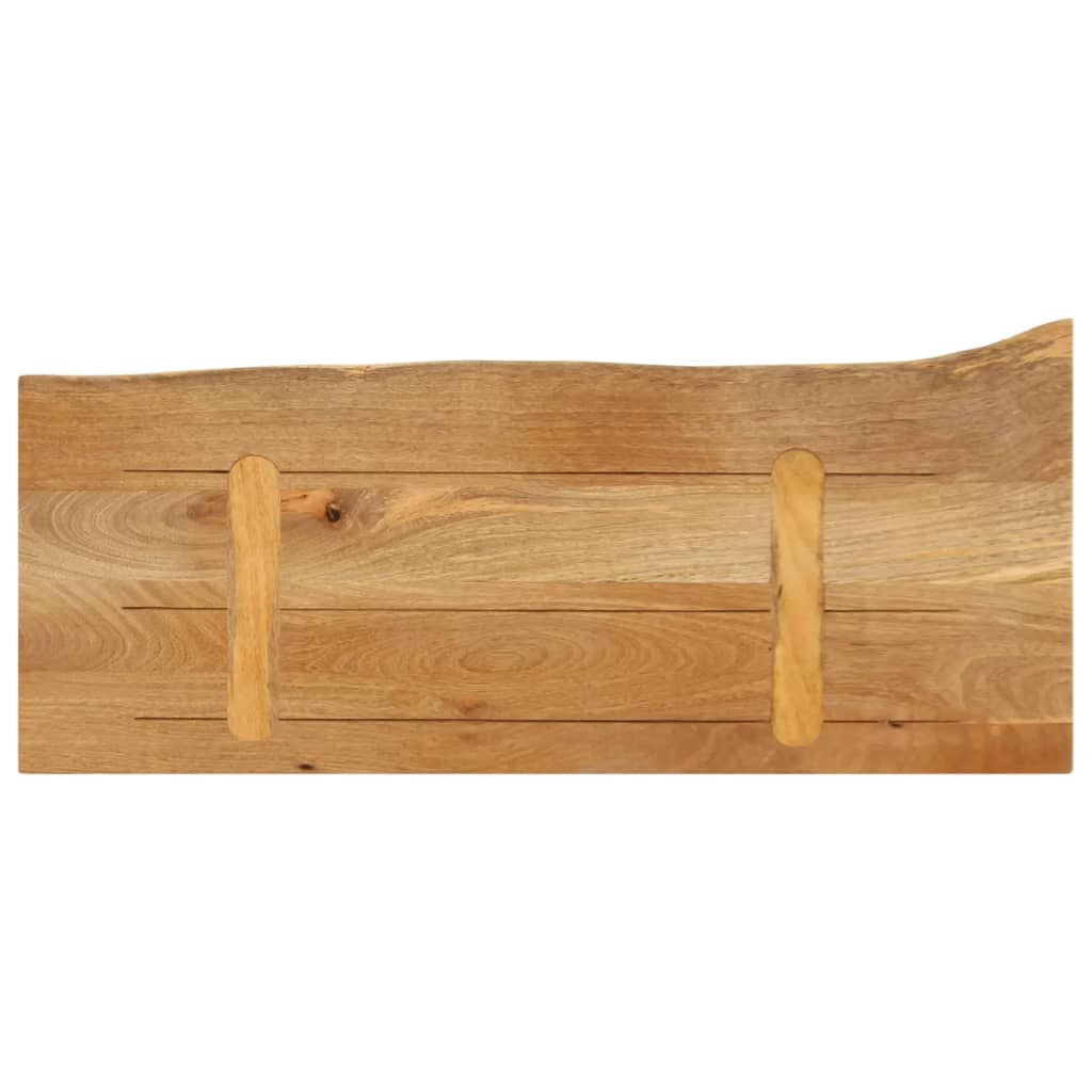 vidaXL Table Top Live Edge 80x20x2,5 cm Solid Wood Mango