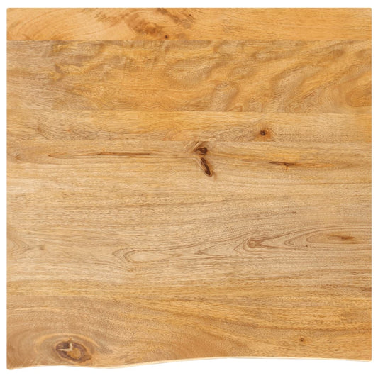 vidaXL Table Top Live Edge 60x60x2,5 cm Solid Wood Mango