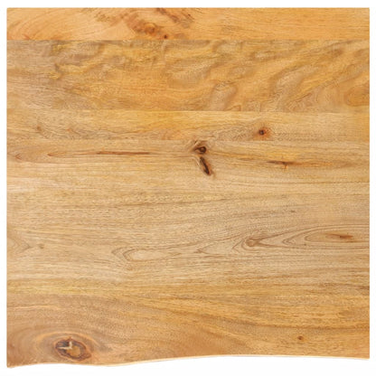 vidaXL Table Top Live Edge 80x80x3.8 cm Solid Wood Mango