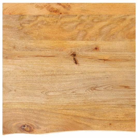 vidaXL Table Top Live Edge 80x80x3.8 cm Solid Wood Mango