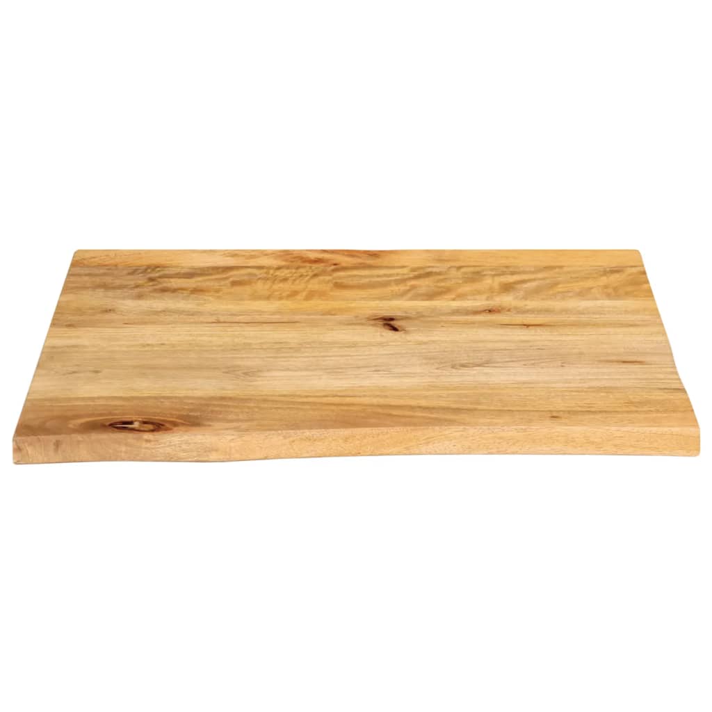 vidaXL Table Top Live Edge 80x80x3.8 cm Solid Wood Mango